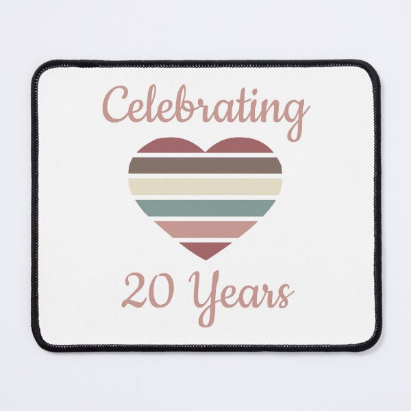 Item preview, Celebrating 20th Wedding Anniversary designed and sold by thepixelgarden.