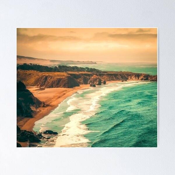 Item preview, Turquoise Ocean Calm Waves Beach designed and sold by Turkdesigner.
