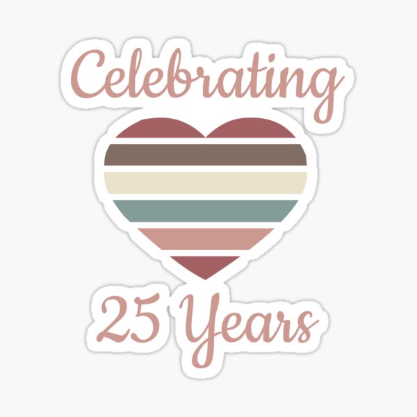 Celebrating 40th Anniversary Sticker for Sale by thepixelgarden