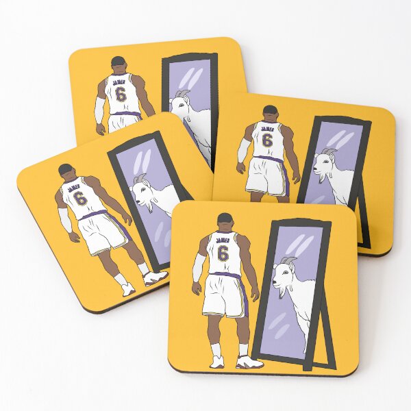 Item preview, LeBron James Mirror GOAT (LA #6) designed and sold by RatTrapTees.