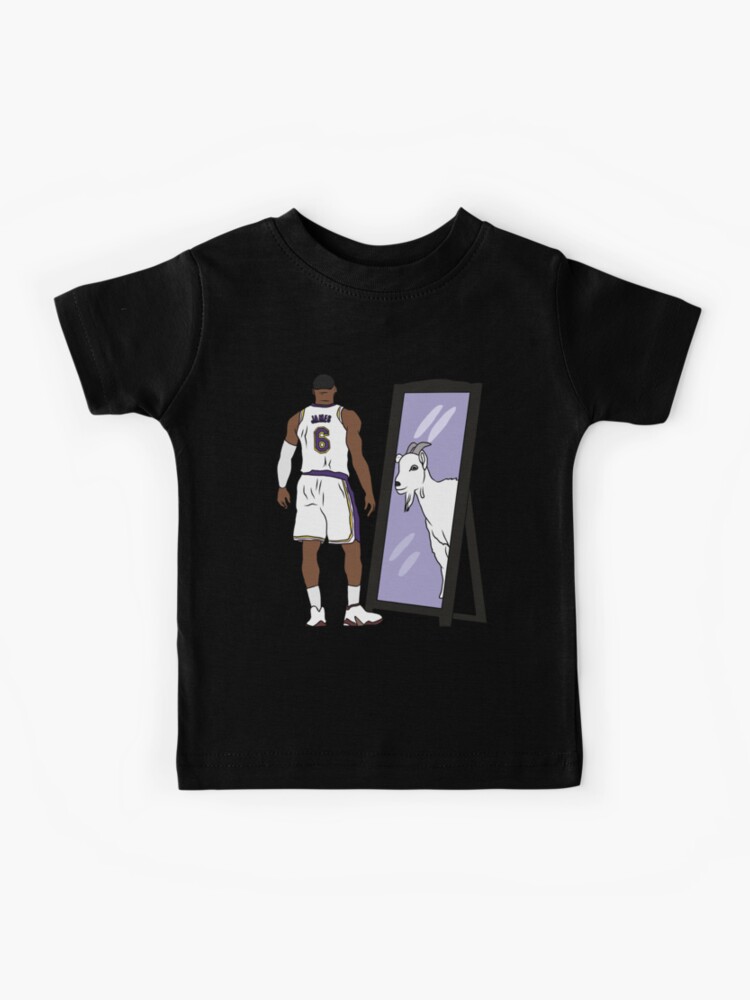 LeBron James The GOAT (Lakers #6) Kids T-Shirt for Sale by RatTrapTees