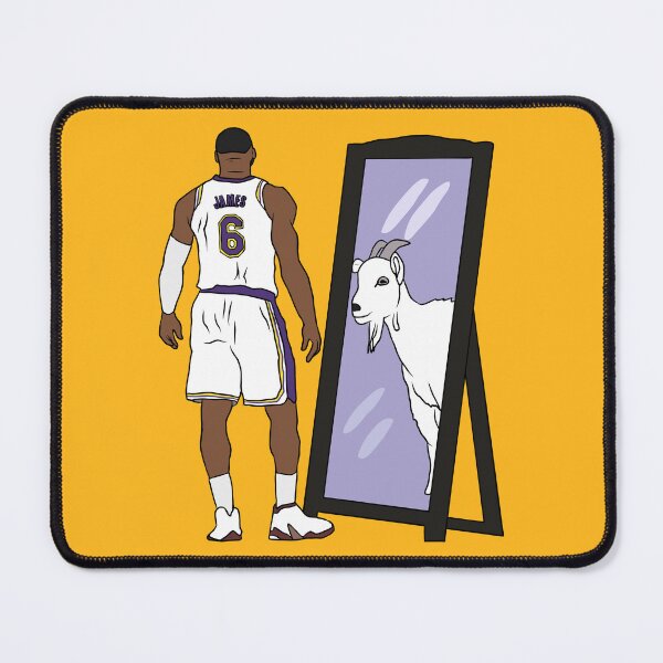 Item preview, LeBron James Mirror GOAT (LA #6) designed and sold by RatTrapTees.