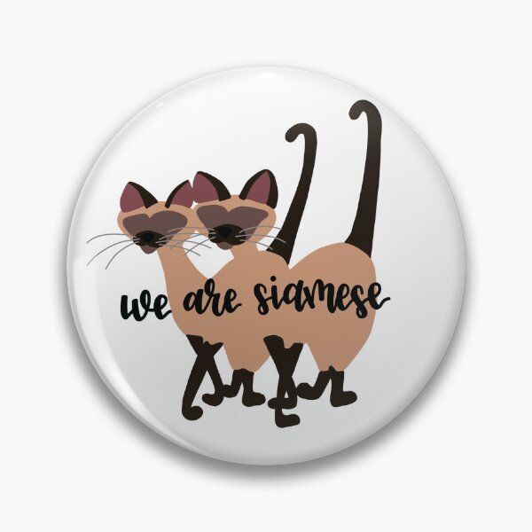 Item preview, We are Siamese, Cat Lover designed and sold by tbcalligraphy.