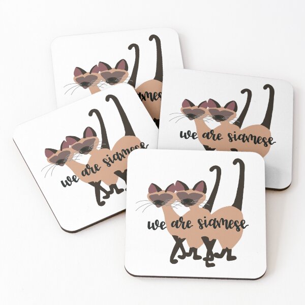 Item preview, We are Siamese, Cat Lover designed and sold by tbcalligraphy.