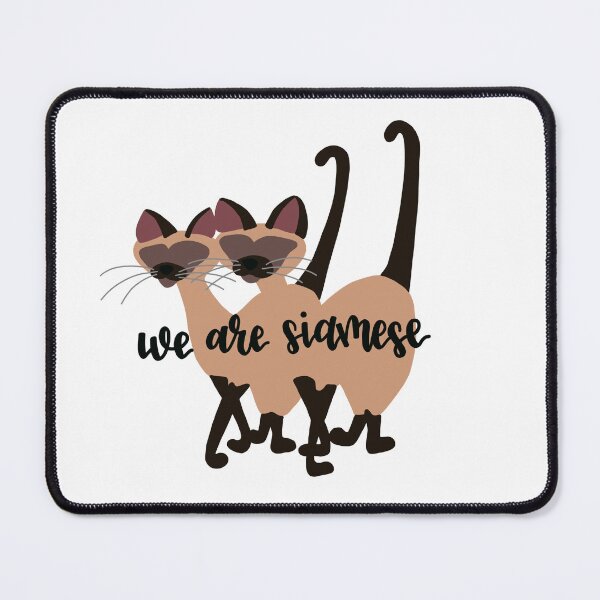 Item preview, We are Siamese, Cat Lover designed and sold by tbcalligraphy.