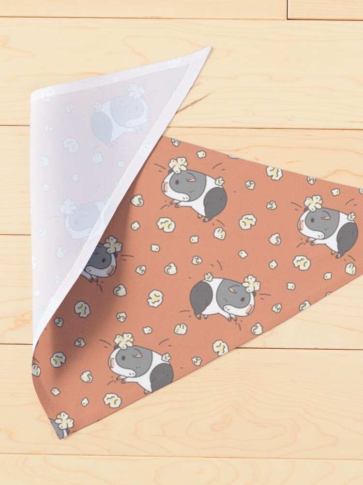 Alternate view of Guinea pig pattern, popcorning Pet Bandana