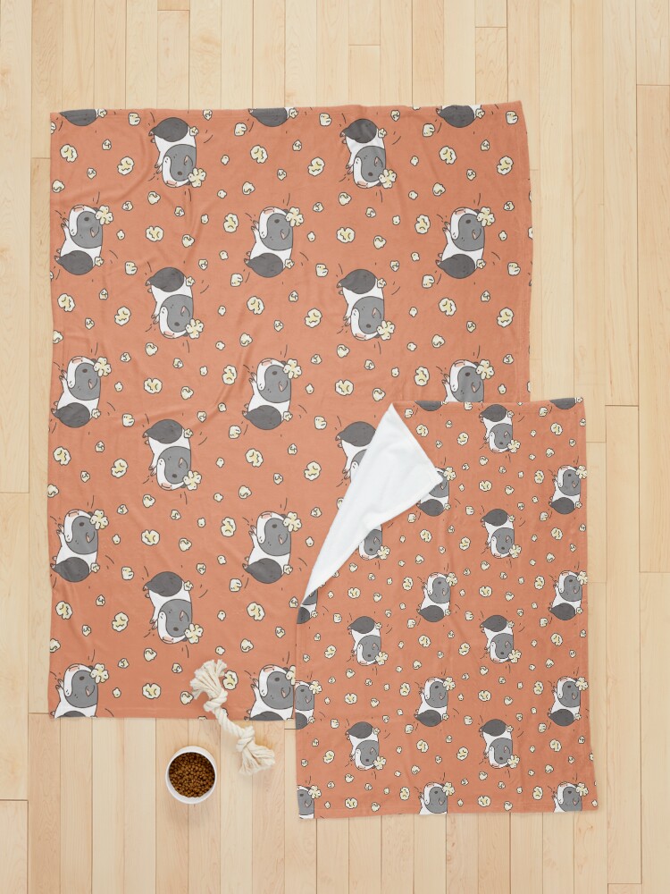 Alternate view of Guinea pig pattern, popcorning Pet Blanket