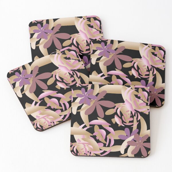 Item preview, Entangled black and Cream Rose pattern  designed and sold by Artistestella.