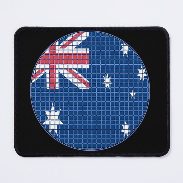 Item preview, Australia Flag Rounded - Squares Pixel  designed and sold by MoonElite.