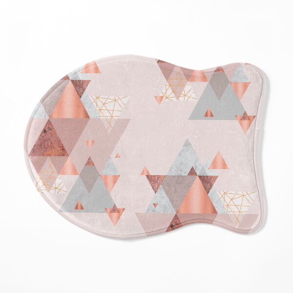 Blush Pink Geo Cat Mat