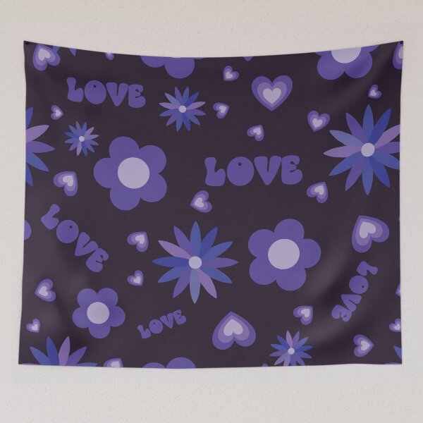 Item preview, Magical Purple Love Sacred Geometry Flower Power Seamless Pattern designed and sold by ClaudiaFlores.