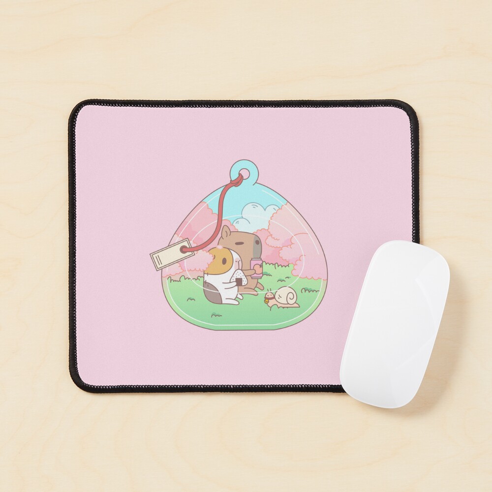 Bubu the Guinea pig, Cherry Blossom Terrarium Mouse Pad