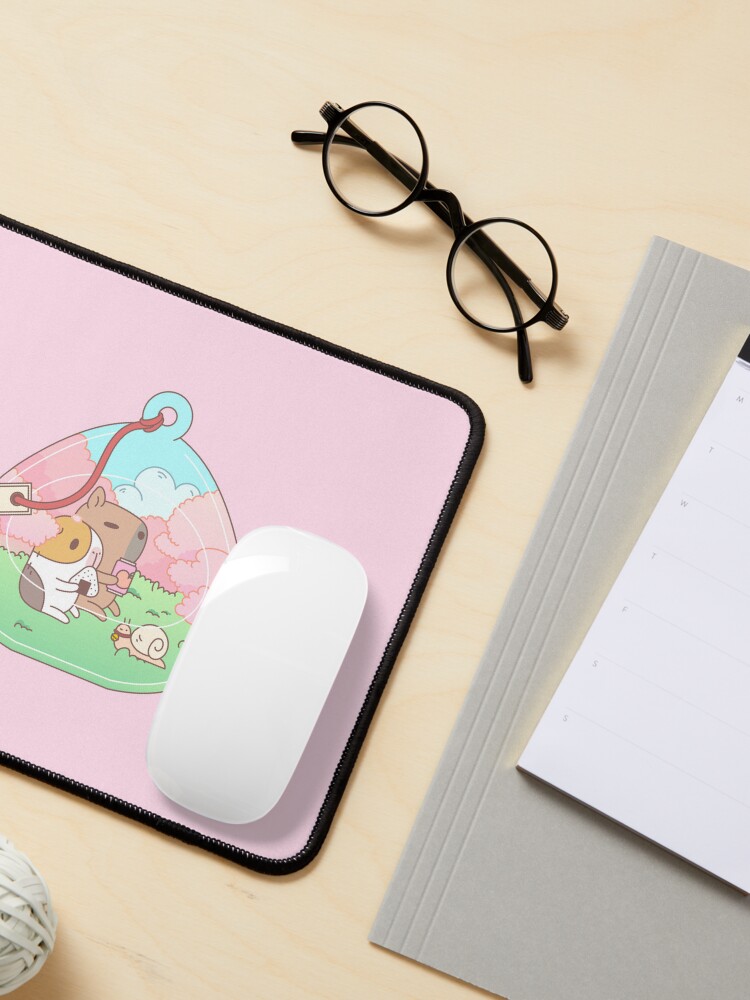 Alternate view of Bubu the Guinea pig, Cherry Blossom Terrarium Mouse Pad
