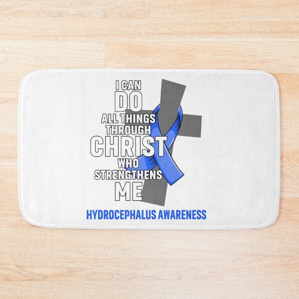 Item preview, I Can Do All Things Through Christ Who Strengthens Me Hydrocephalus Awareness designed and sold by Hatjar.