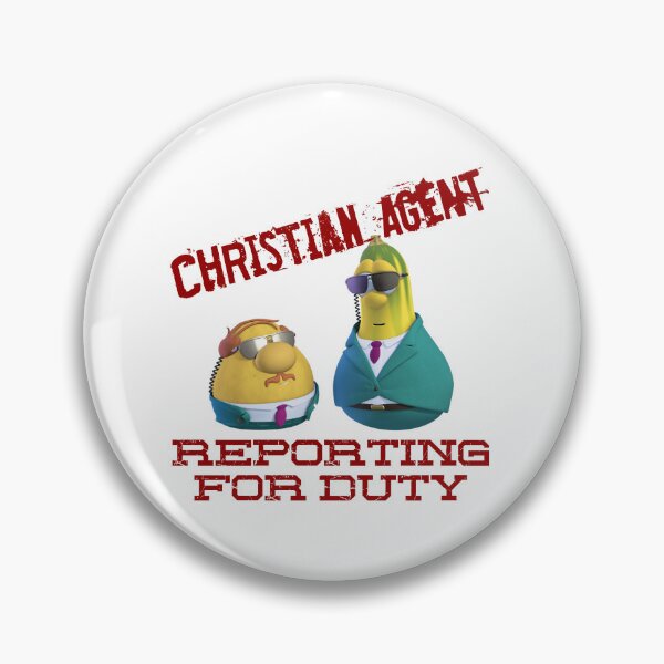 Item preview, Veggie Message: CHRISTIAN AGENT Reporting for Duty designed and sold by PawsitiveMum.