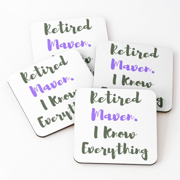 Item preview, Retired Maven. I Know Everything - Funny Yiddish Phrases designed and sold by MikeMargolisArt.