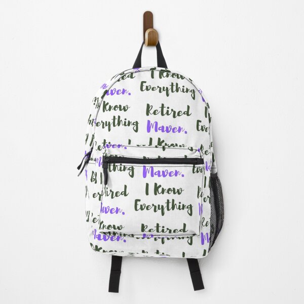 Item preview, Retired Maven. I Know Everything - Funny Yiddish Phrases designed and sold by MikeMargolisArt.