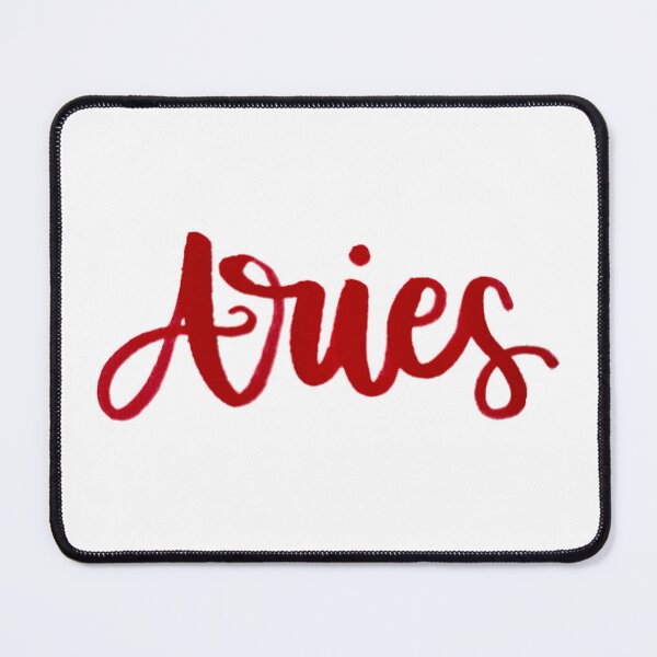Item preview, "aries" zodiac hand lettering designed and sold by missgabby.