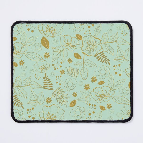 Item preview, California Wild Rose Mustard and Mint Design designed and sold by WalkSimplyArt.