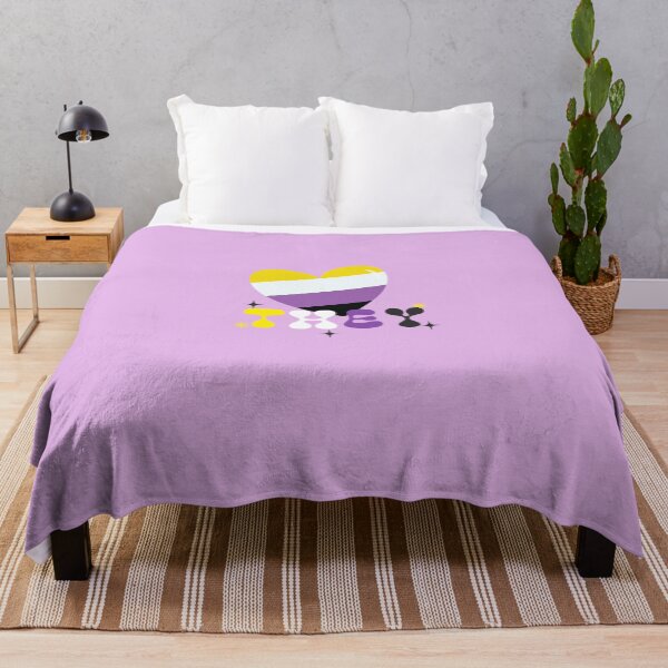Item preview, They Heart Pride Love Non Binary designed and sold by ArtMeetsPizza.
