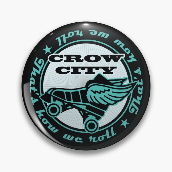 Aperçu de l'œuvre Sticker Vintage Design Crow City Derby - C'est comme ça qu'on roule créée et vendue par CrowCityDerby.