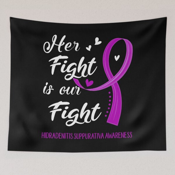 Item preview, Her Fight Is Our Fight Hidradenitis Suppurativa Awareness designed and sold by Kohend.