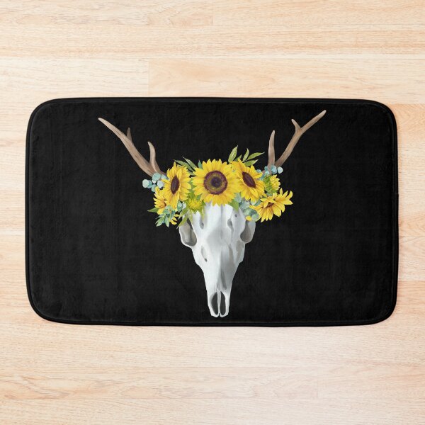 Item preview, Deer Skull | Flowers | Witchy | Norse | Gothic Design designed and sold by Ravenvine.