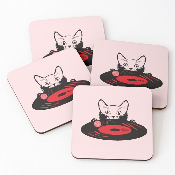 Item preview, Cat playing vinyl designed and sold by Light79.