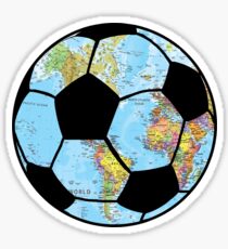 football around the globe Sticker
