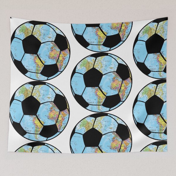Item preview, football around the globe  designed and sold by jackiekeating.