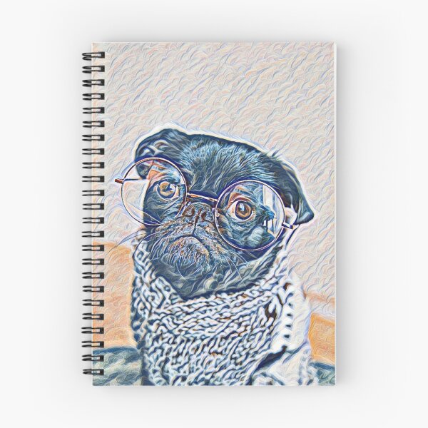 Item preview, Sunday School Smart Pop Art Portrait Puppy Pug Life Art designed and sold by TheWildFlix.