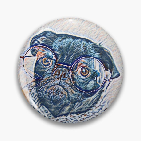 Item preview, Sunday School Smart Pop Art Portrait Puppy Pug Life Art designed and sold by TheWildFlix.
