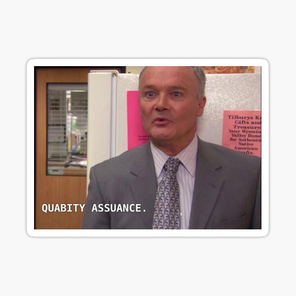"Creed Bratton "Quality Assurance"" Sticker for Sale by ActiveDancer