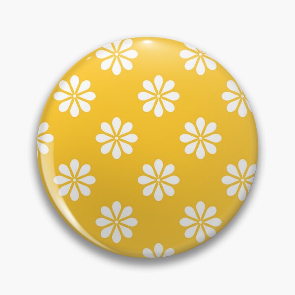 Item preview, Yellow And White Retro Fashionable Flower Pattern designed and sold by DEC02.