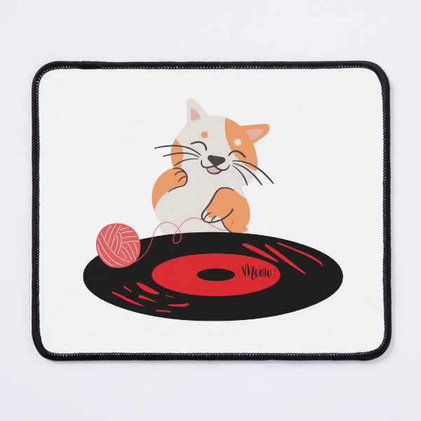 Item preview, Cat playing retro vinyl designed and sold by Light79.