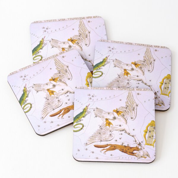 Item preview, Antique Lacerta, Cygnus, Lyra, Vulpecula and the Anser Constellations designed and sold by jadeandjester.