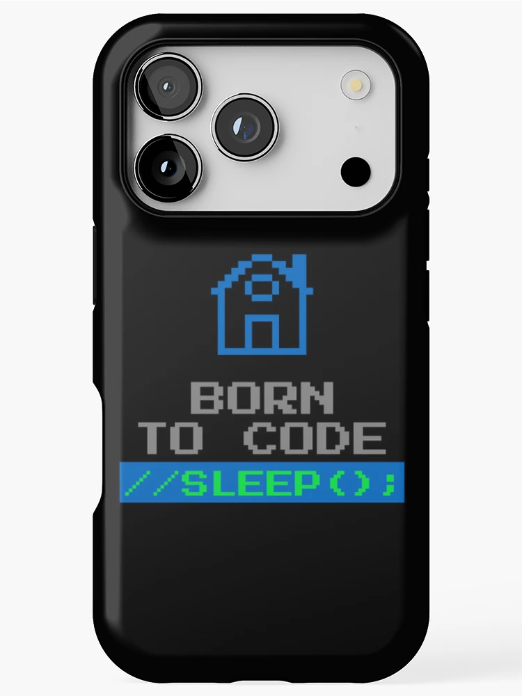 Thumbnail 1 of 4, iPhone Case, Computer Geek Born To Code //Sleep designed and sold by ComputerGeeksTs.