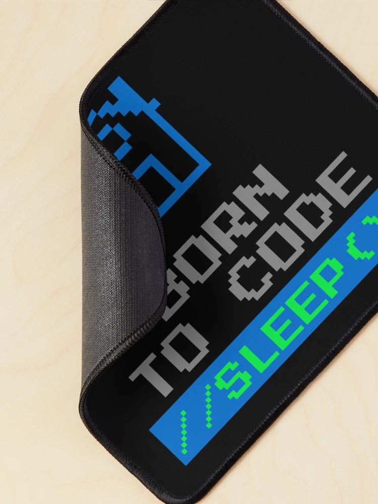 Thumbnail 2 of 5, Mouse Pad, Computer Geek Born To Code //Sleep designed and sold by ComputerGeeksTs.