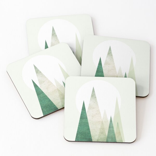 Item preview, Scandi Green Mountain Range designed and sold by UrbanEpiphany.