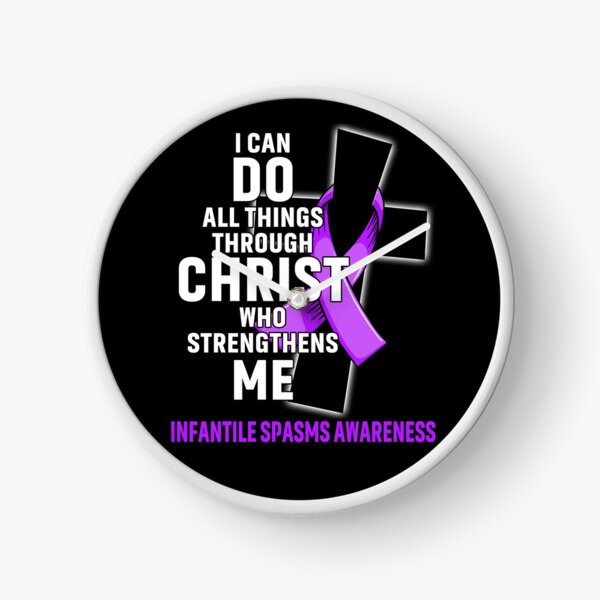 Item preview, I Can Do All Things Through Christ Who Strengthens Me Infantile Spasms Awareness designed and sold by Hatjar.