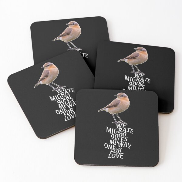 Item preview, We migrate 9000 miles one way for love. The amazing life of Northern Wheatears. designed and sold by studiohfy.