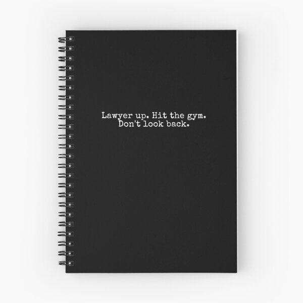 Item preview, Lawyer up. Hit the gym. Don't look back. designed and sold by ManCardDesigns.