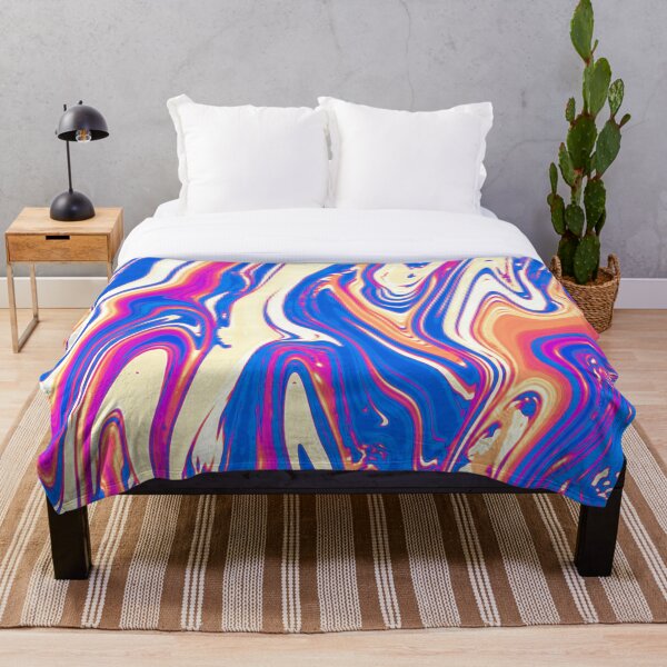 Item preview, Retro Liquid Marble Swirls designed and sold by ColorPopArtBoutique.