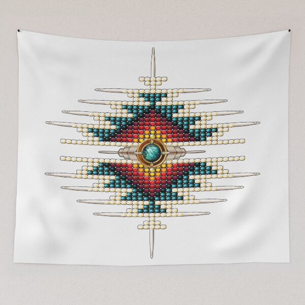 Item preview, Southwest Native American Sunburst 9 designed and sold by Naumaddic Arts.