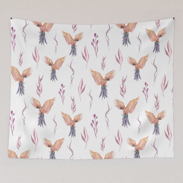 Item preview, Tropical Parakeets designed and sold by WildAliceArt.