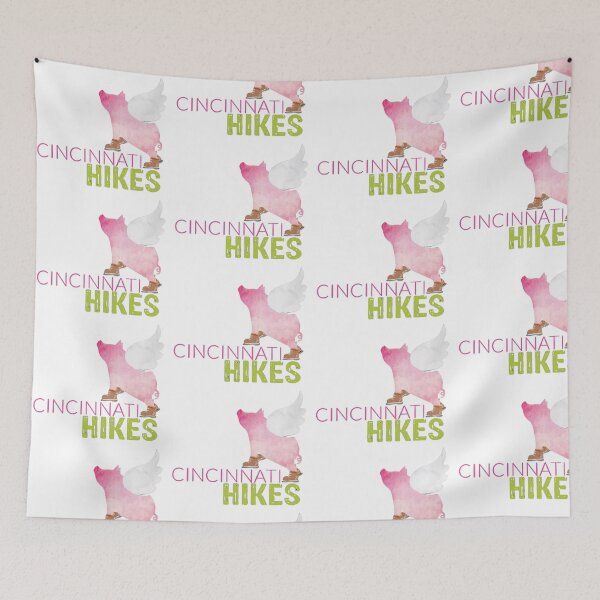 Item preview, Cincinnati Hikes Pig and Title designed and sold by CincinnatiHikes.