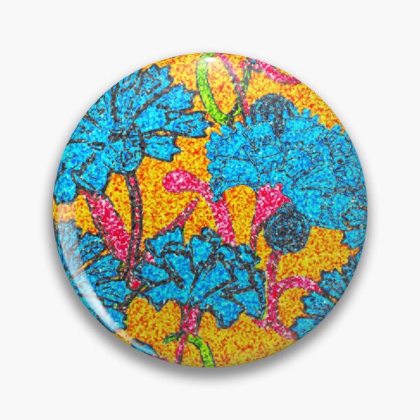 Item preview, Pattern - Psychedelic pointillism Carnations designed and sold by Eejee-SK.