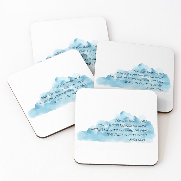Item preview, Rain | Mary Oliver designed and sold by ArtistVenus.