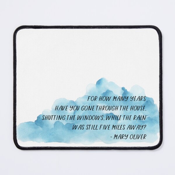 Item preview, Rain | Mary Oliver designed and sold by ArtistVenus.