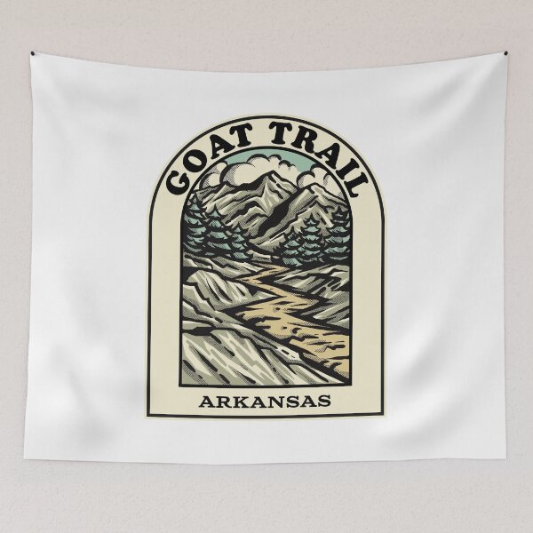 Aperçu de l'œuvre Goat Trail Arkansas hiking backpacking trail créée et vendue par HalpinDesign.